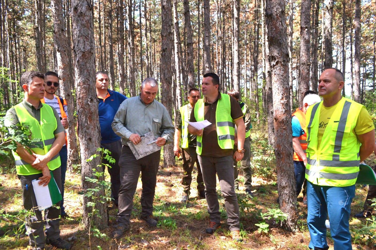  Заместник-министърът на земеделието и храните  доктор инж. Мирослав Маринов по време  на заседание по стопанисване на горите - 2024 година в Държавно горско стопанство – Хисар 